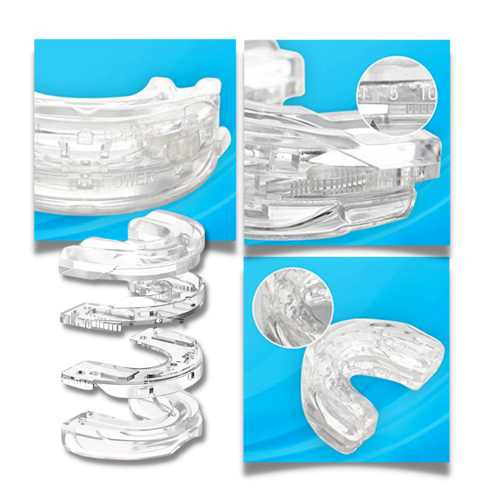Belro advanced anti-snoring device for sleep apnea, compact health and beauty sleep aid with comfortable design.