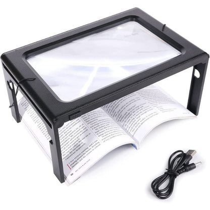 Belro reading magnifier for the elderly with a clear lens and ergonomic handle, designed for easy magnification of text.