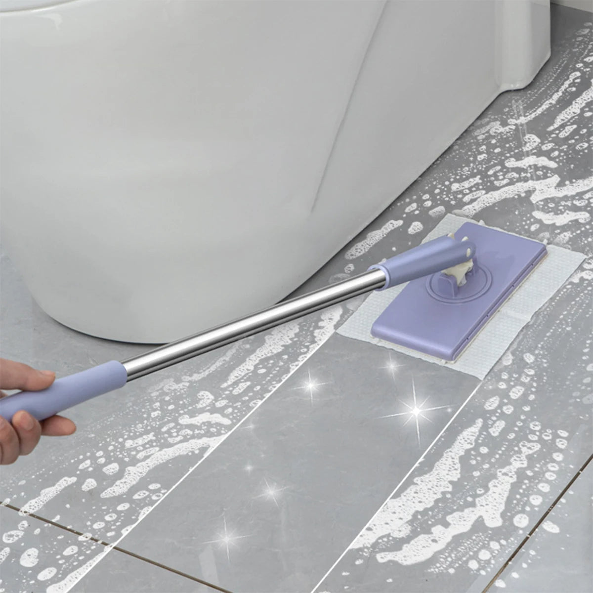 Belro practical mop with long handle and microfiber cleaning head for efficient home and garden cleaning tasks.