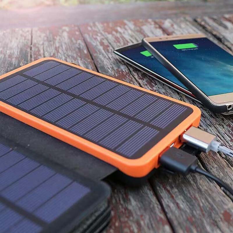 Belro 25000mAh high-performance solar power bank with quick charge capability, featuring multiple USB ports and compact design.