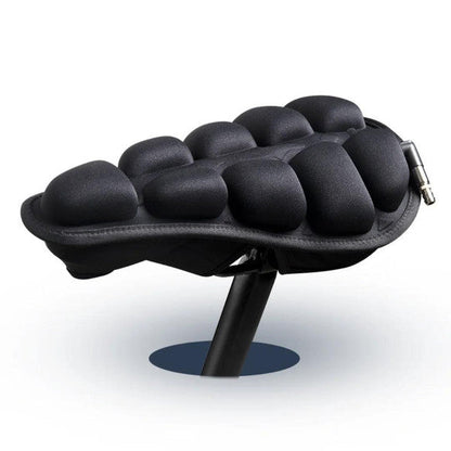 Belro 3D inflatable bicycle seat cushion for outdoor use, featuring ergonomic design and adjustable air pressure for comfort.