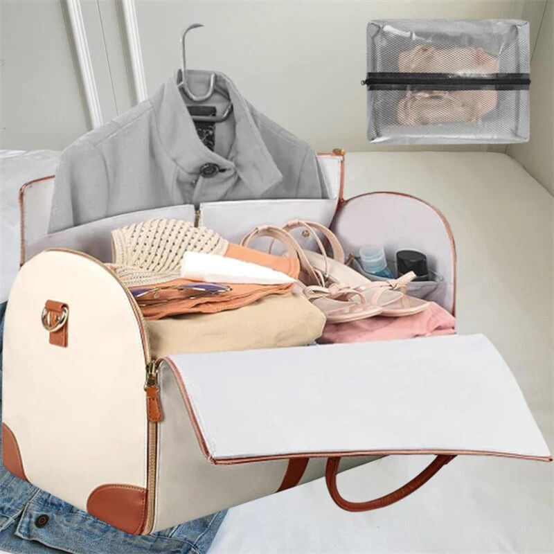 Belro travel bag with extra space, durable luggage with multiple compartments and sturdy handles for easy carrying.