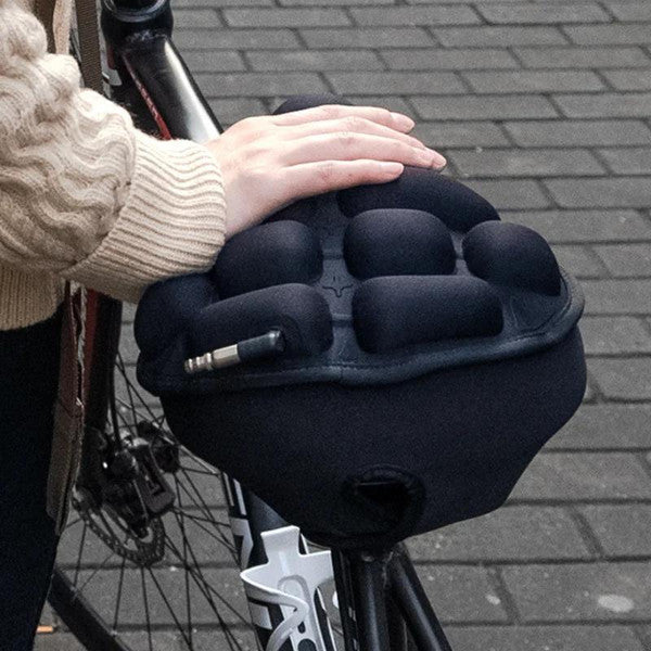 Belro 3D inflatable bicycle seat cushion designed for outdoor use, featuring a comfortable, adjustable air-filled design for cycling comfort.