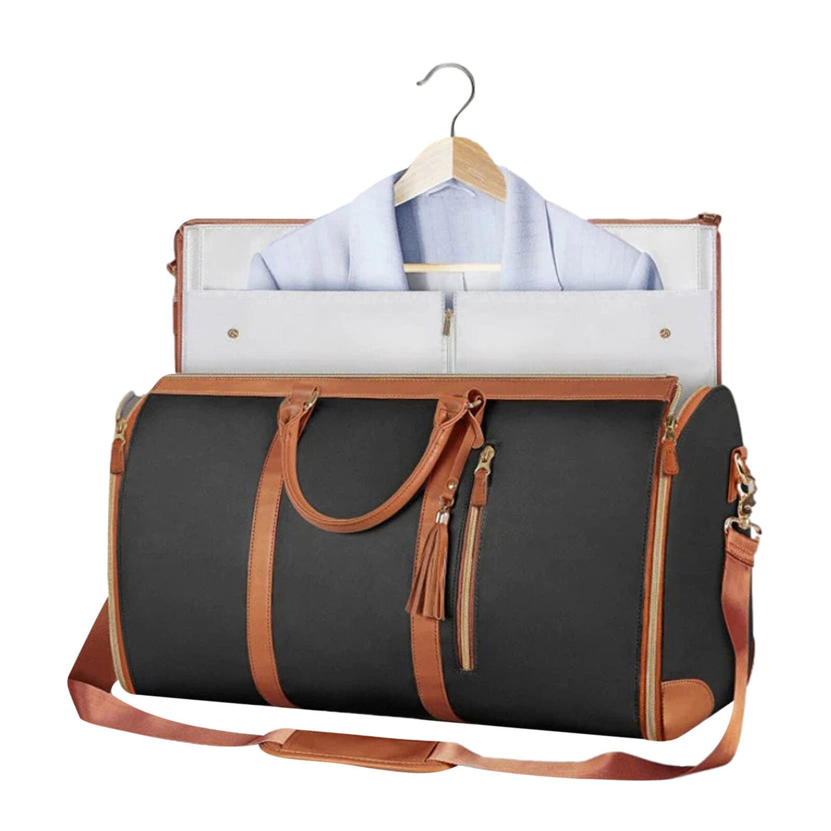 Belro travel bag with extra space, durable luggage and suitcase featuring multiple compartments and sturdy handles.