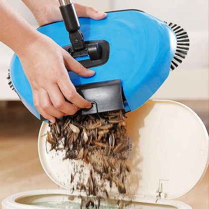 Belro manual 2-in-1 broom with rotating brush for easy cleaning, featuring a durable handle and versatile design.