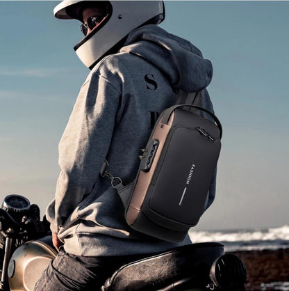 Belro carbon fiber anti-theft backpack with sleek design, multiple compartments, and secure locking features for travel and daily use.