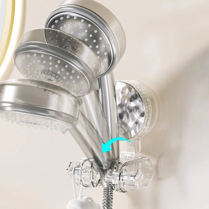 Belro adjustable shower head holder mounted on bathroom wall, tool and hardware product for secure shower head support