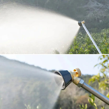 Belro high-pressure air swirl nozzle used for clothing applications, showcasing its compact design and aerating features.