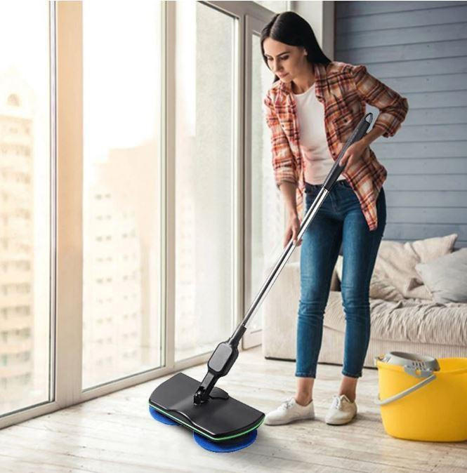 Belro cordless electric broom for home and outdoor cleaning, lightweight and versatile for quick floor and outdoor surface sweeping.