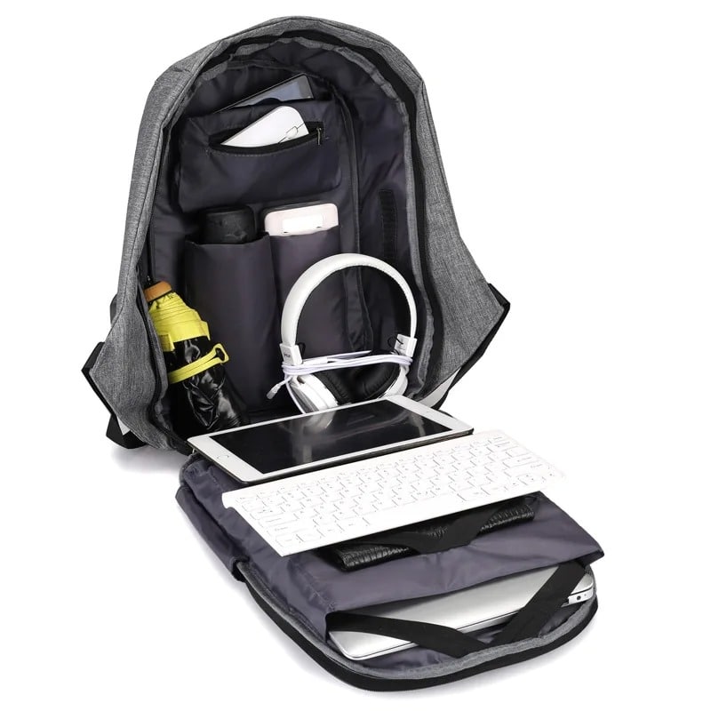 Belro waterproof anti-theft backpack designed for electronics and laptops, featuring secure compartments and durable materials.