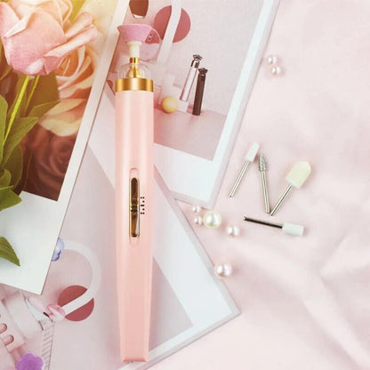 Belro professional electric salon manicure kit with nail files, buffers, and tools for at-home nail care and grooming.