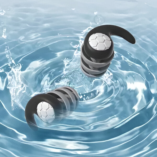Belro silicone noise-canceling earplugs for health and beauty, shown in a close-up image highlighting their smooth, flexible design