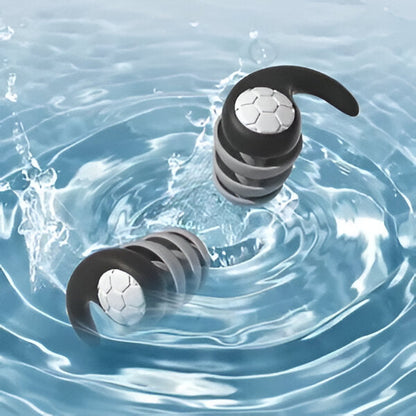 Belro silicone noise-canceling earplugs for health and beauty, shown in a close-up image highlighting their smooth, flexible design