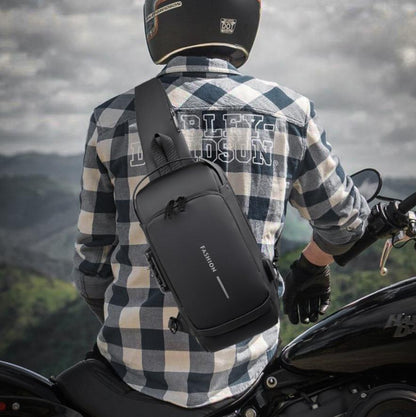 Belro carbon fiber anti-theft backpack with sleek design, multiple compartments, and secure zippers for travel and daily use.