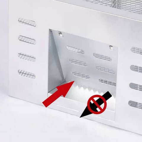 Belro human mouse trap with reusable design, shown set up in a home or garden setting for effective pest control.