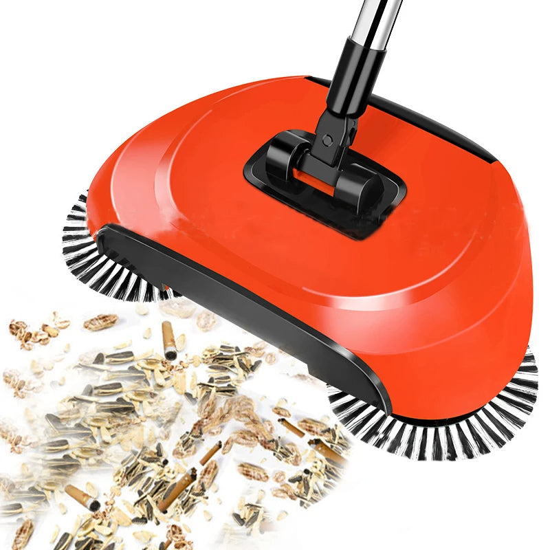 Belro manual 2-in-1 broom with rotating brush for efficient cleaning, suitable for home and garden use.