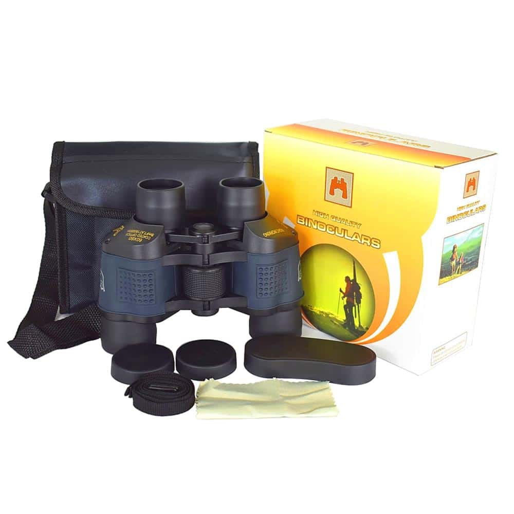 Belro professional hunting binoculars with 80×80 magnification, featuring sturdy black body and textured grip for outdoor use.