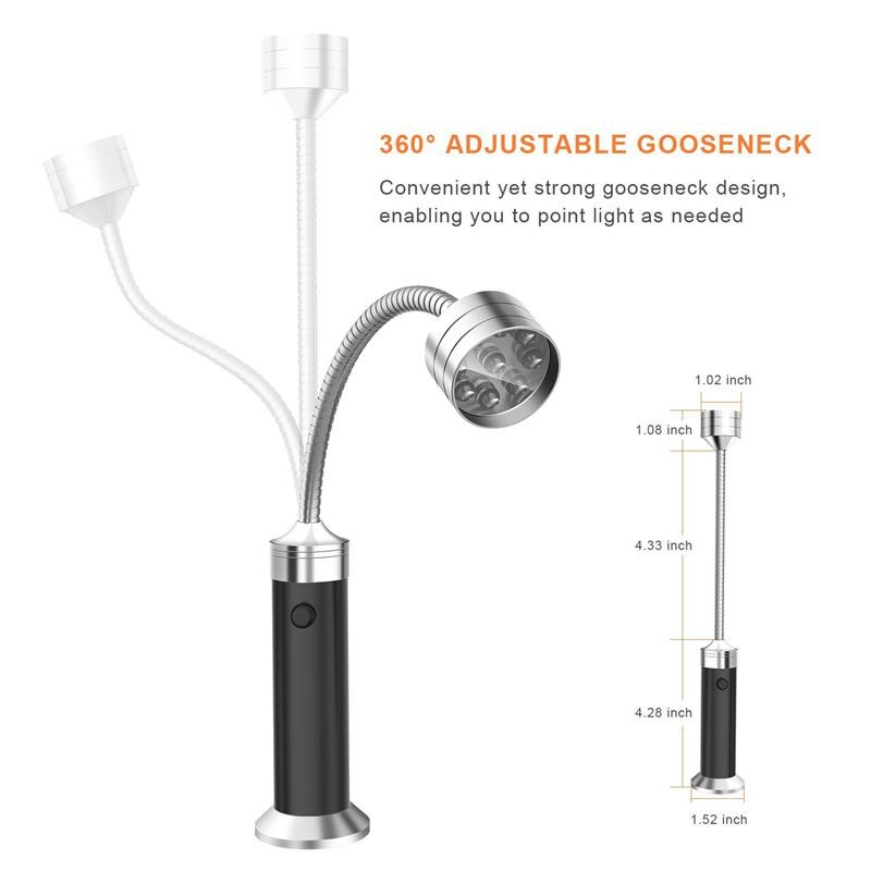 Belro magnetic barbeque LED light attached to a men's clothing item, providing illumination for outdoor grilling activities.