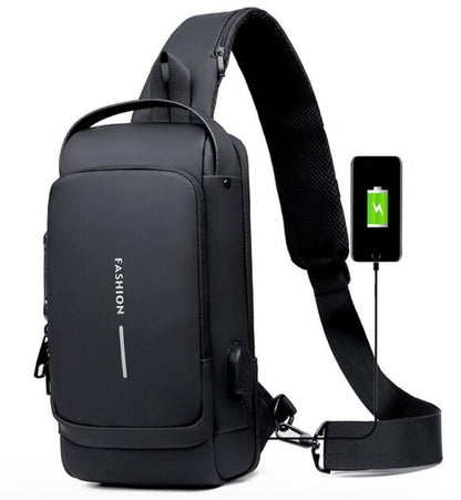Belro carbon fiber anti-theft backpack with sleek design, multiple compartments, and secure zipper closures for travel and daily use.