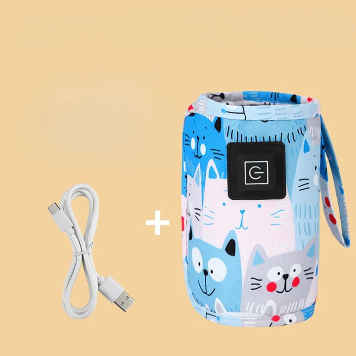 Belro mobile bottle warmer for baby feeding, compact device designed to warm baby bottles safely and evenly.