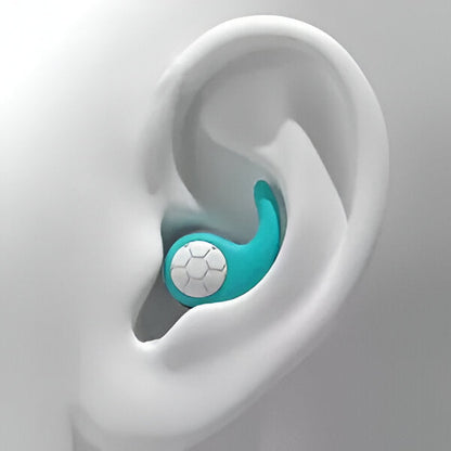 Silicone noise-canceling earplugs from Belro designed for comfort and sound protection in health and beauty applications.