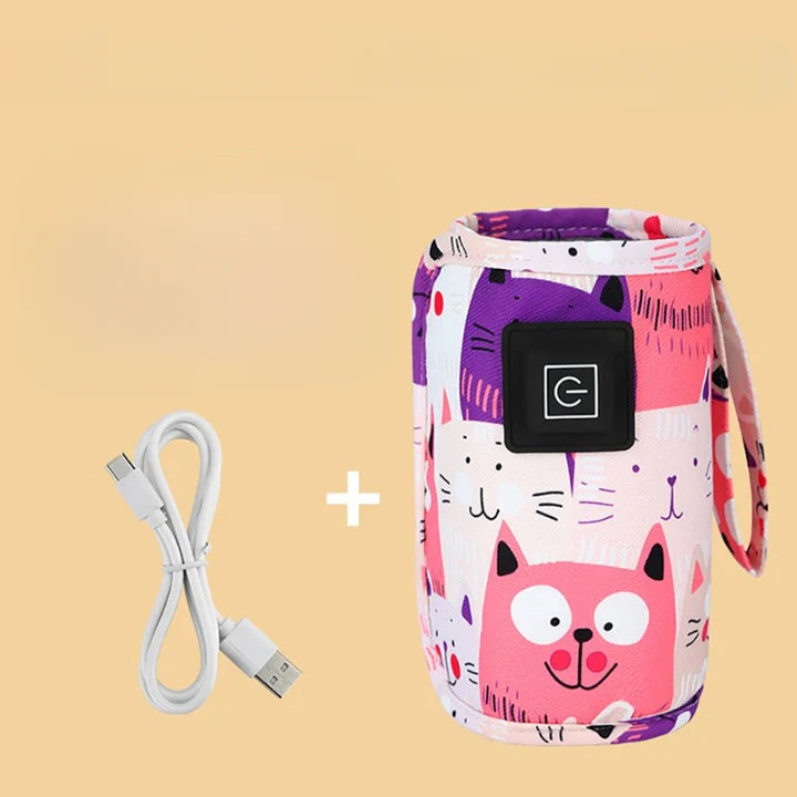 Belro mobile baby bottle warmer with digital controls and compact design for easy feeding on the go
