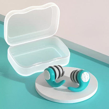 Belro silicone noise-canceling earplugs for health and beauty, shown in a close-up image highlighting their soft, flexible design