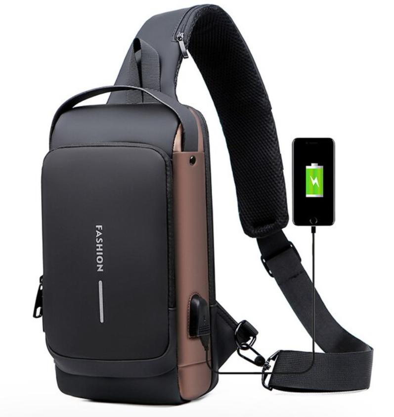 Belro carbon fiber anti-theft backpack with sleek black design, multiple compartments, and secure zippers for travel safety.