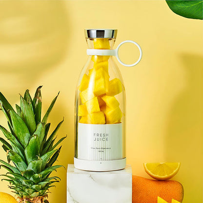 Belro Juice Blender for the Road, compact kitchen appliance with a transparent blending jar and modern design for portable juice making