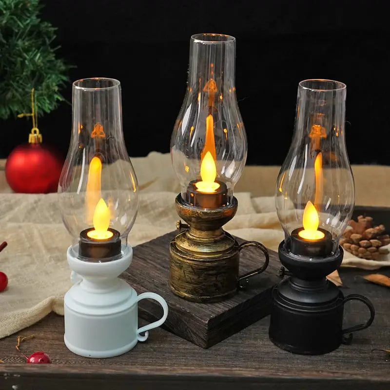 Mivoza LED lantern emits warm glow, battery-powered, outdoor safe decorative lamp for home and garden lighting.