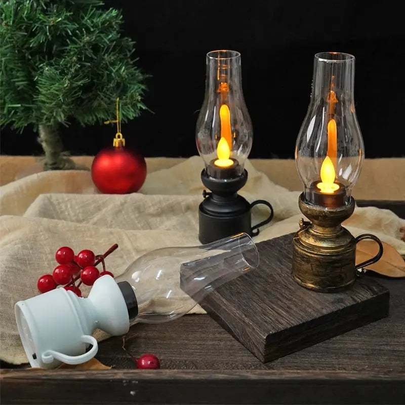 Mivoza LED lantern emits warm light, battery-powered for outdoor use, decorative home and garden lighting, safe and portable.