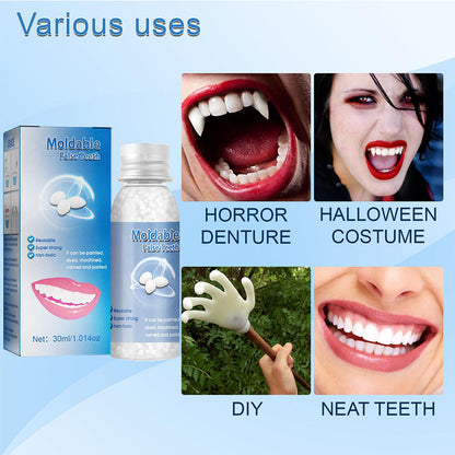 Belro original moldable false teeth for oral care, showing the adjustable, realistic dental appliance on a neutral background.