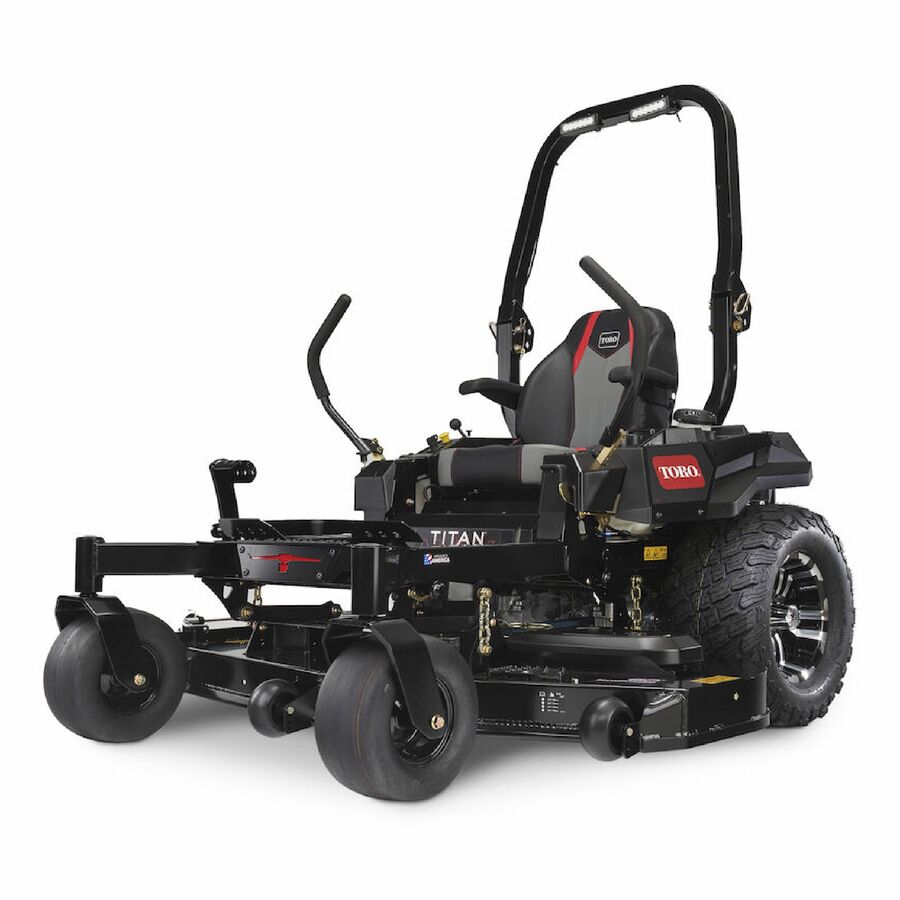 Toro TITAN® MAX Havoc™ Edition 60-inch zero-turn mower with 26 HP engine and 747cc engine, ideal for heavy-duty lawn care.