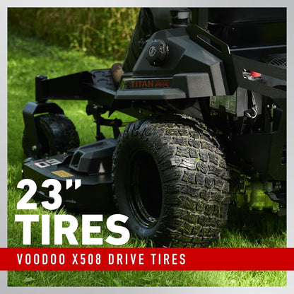 Toro TITAN® MAX Havoc™ Edition 60-inch zero-turn mower with 26 HP engine and 747cc engine, shown in a bright outdoor setting.