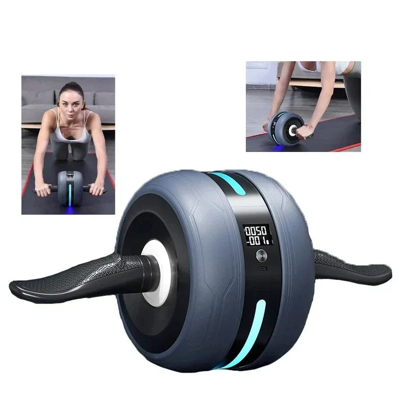 Mivoza Deutschland Ab Wheel with automatic rebound, rep counter, and knee pad for core workouts and home gym fitness training.