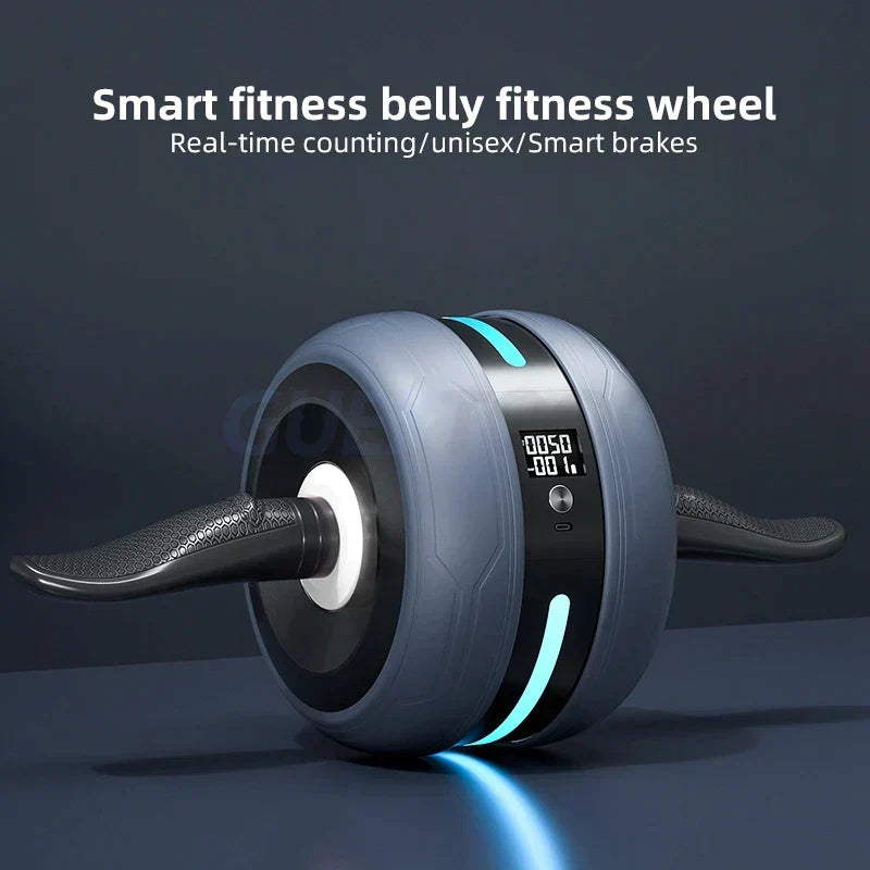 Mivoza Deutschland ab wheel with automatic rebound, rep counter, and knee pad for core workout and home gym fitness training.
