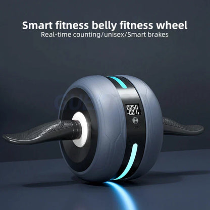 Mivoza Deutschland ab wheel with automatic rebound, rep counter, and knee pad for core workout and home gym fitness training.