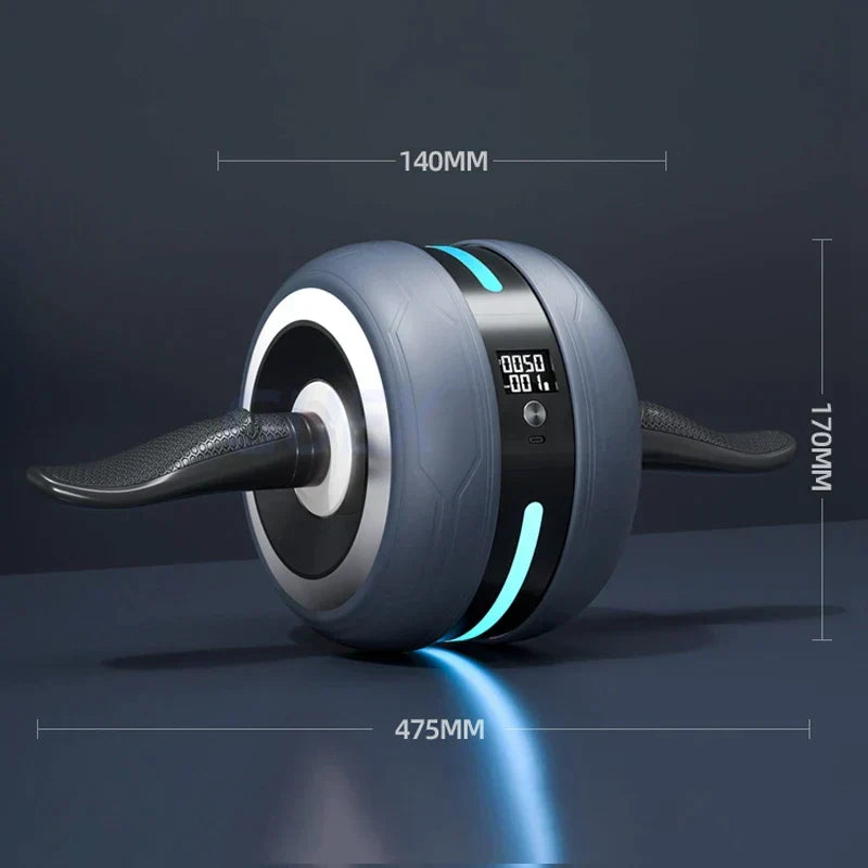 Mivoza Deutschland Ab Wheel with automatic rebound, rep counter, knee pad, ideal for core workout and home gym fitness training.