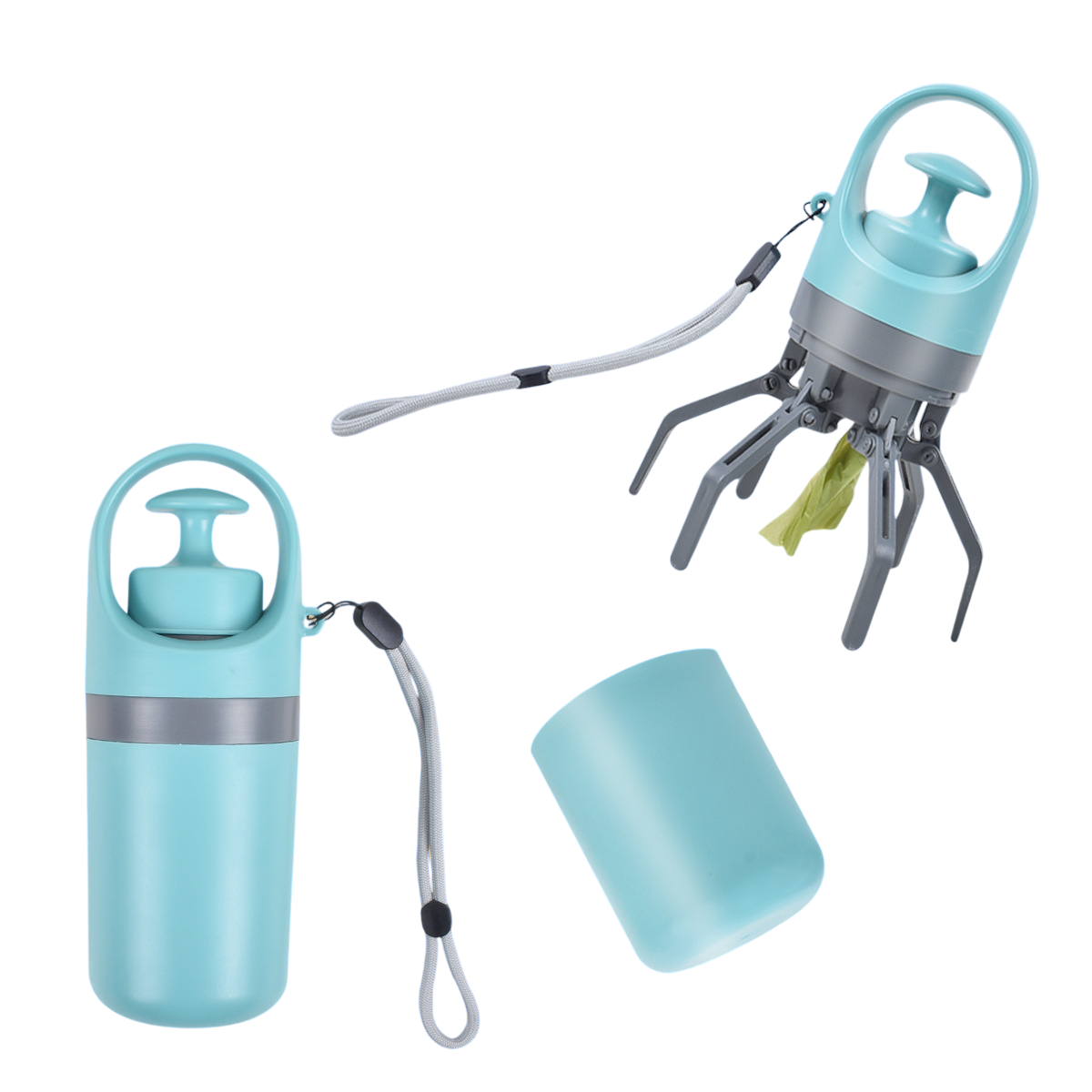 Belro portable pooper scooper tool for pet waste pickup, compact and easy to use for cleaning up outdoors.