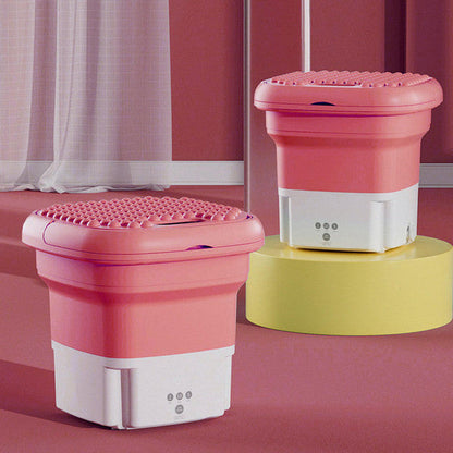 Mini folding washing machine by Belro, compact outdoor home appliance with foldable design for easy storage and use.
