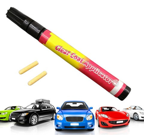 Belro Car Scratch Remover Pen shown in use, detailing its effectiveness for home and garden vehicle scratch repair.
