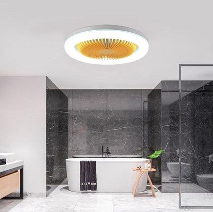 Modern Belro LED ceiling fan with sleek design and integrated lighting, suitable for outdoor home and garden spaces.