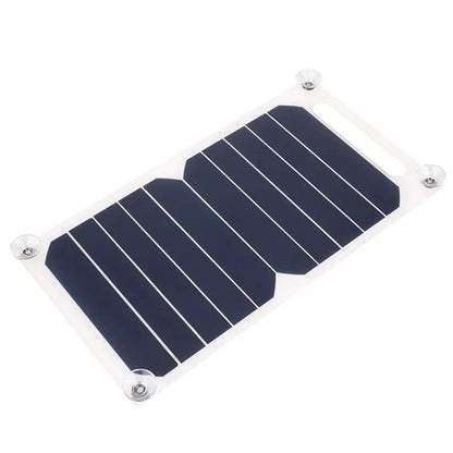 Belro waterproof solar panel with portable USB battery for charging electronics, outdoor power solution