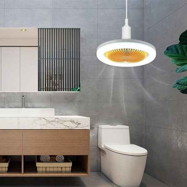 Modern LED ceiling fan by Belro with sleek design, integrated LED lights, and outdoor-friendly build for home and garden spaces.