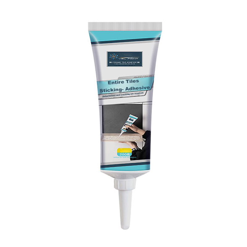 Belro strong adhesive for loose tiles, showing a close-up of the adhesive applied to tile surfaces for repair and bonding.