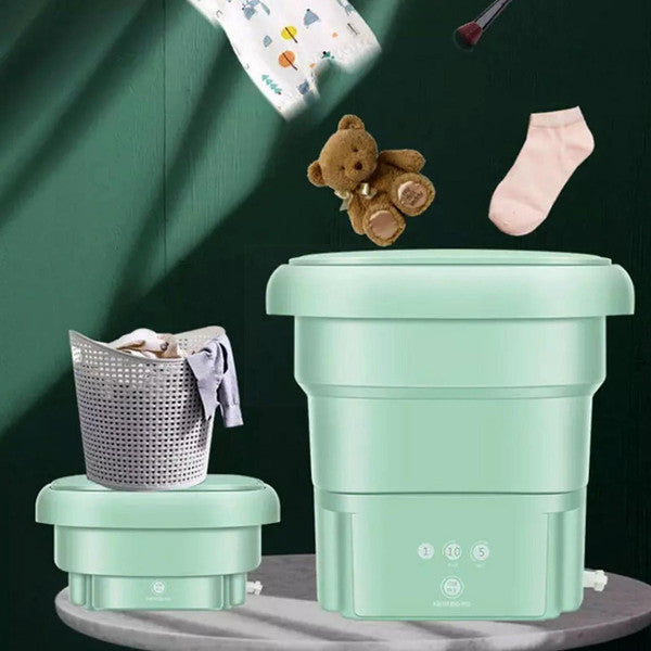 Belro Mini Folding Washing Machine for home and outdoor use, compact and portable for easy laundry solutions.