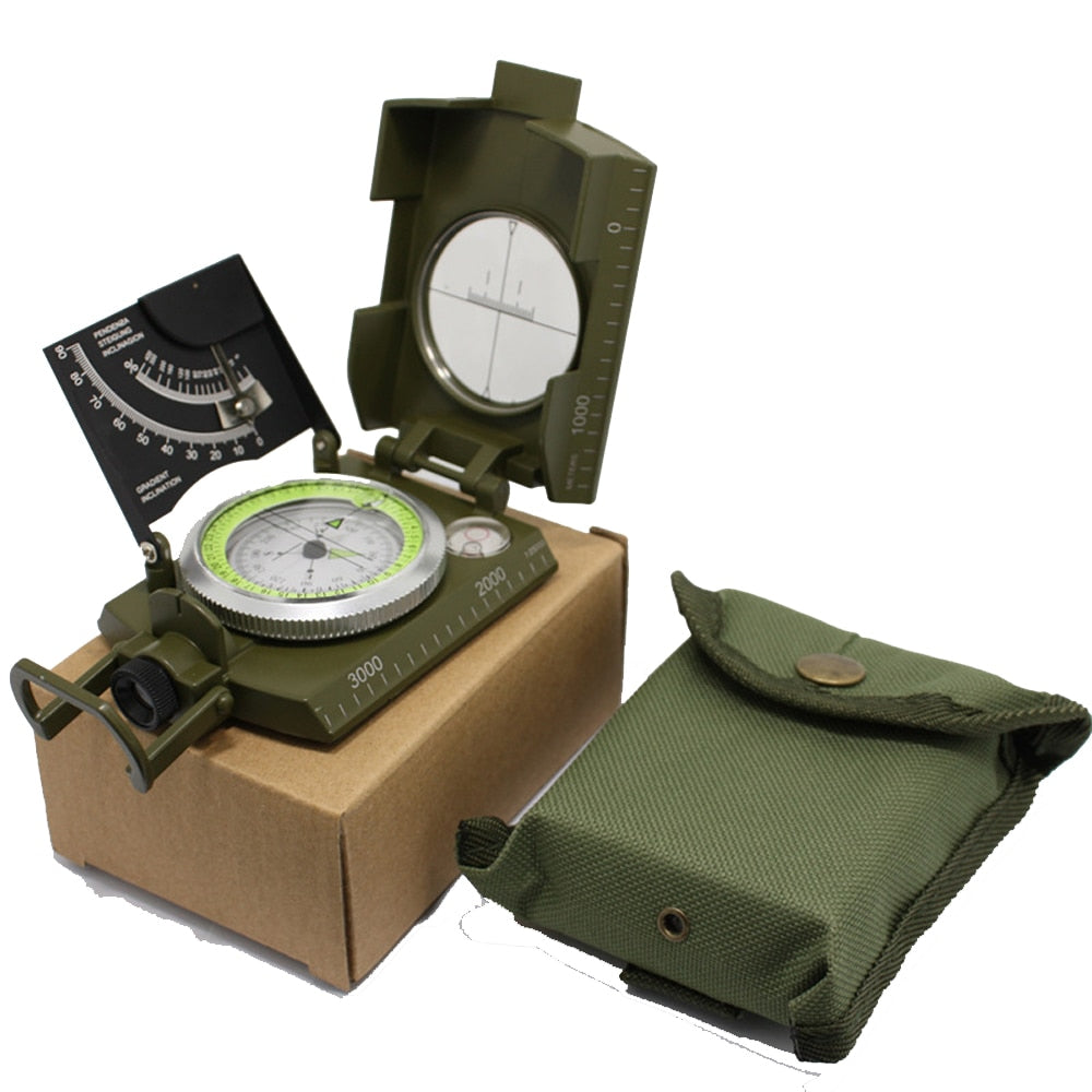 Belro multifunctional military compass with detailed dial and sturdy design, suitable for outdoor navigation and home garden use.