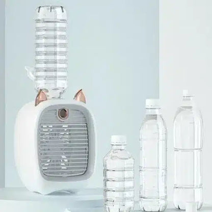Belro USB portable air conditioner fan for home and outdoor use, compact and easy-to-carry cooling device.