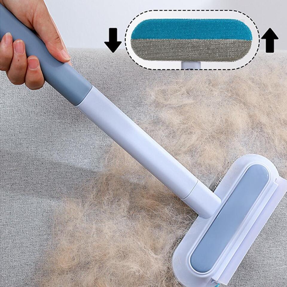 Belro Ultra Pet Hair Remover for dogs, grooming tool with a textured surface to remove pet hair effectively from furniture and clothing.