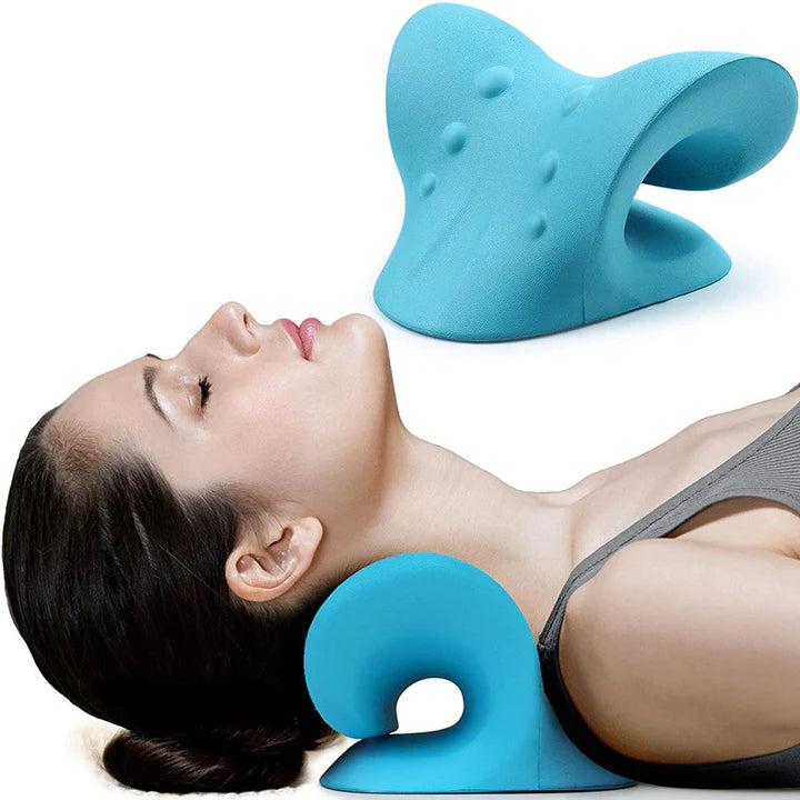 Belro neck and shoulder stretcher accessory with adjustable straps and padded supports for ergonomic relief.